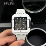 Super Clone Hublot Square Bang Unico 821.HX.0170.RX 821HX0170RX 42mm White Dial Ceramic — bracelet detail
