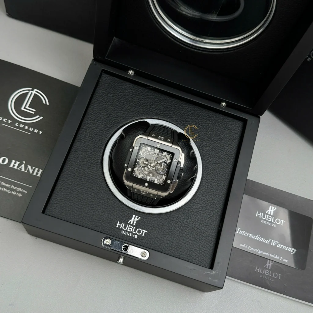 Super Clone Hublot Square Bang Unico 821.NM.0170.RX 821NM0170RX 42mm Titanium Ceramic — view 9