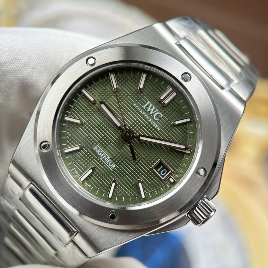 Super Clone IWC 40mm Steel — side profile