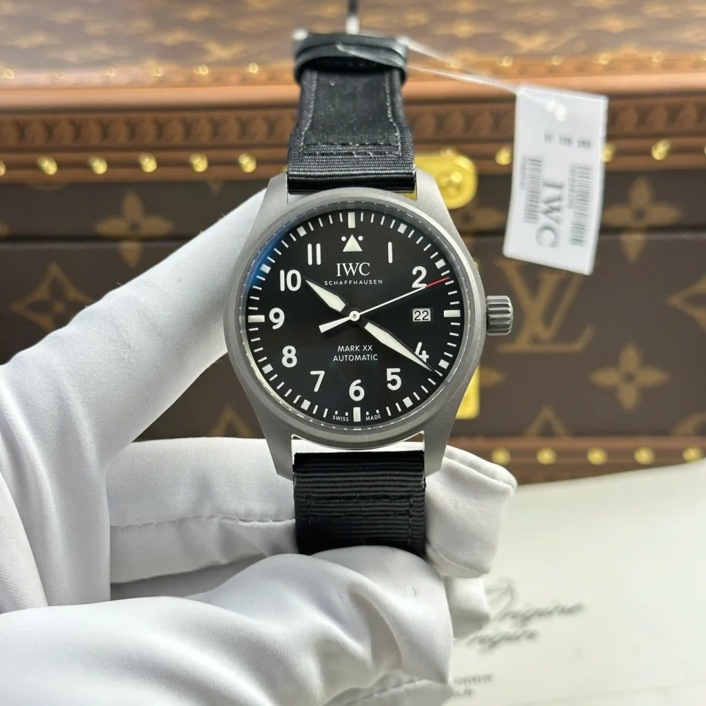 Super Clone IWC Titanium — dial close-up