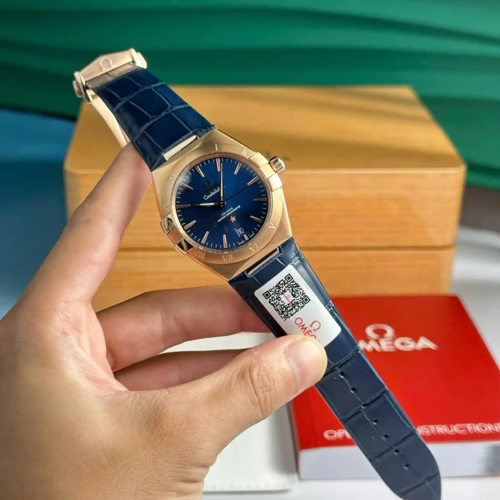Super Clone Omega 39mm Steel — dial close-up