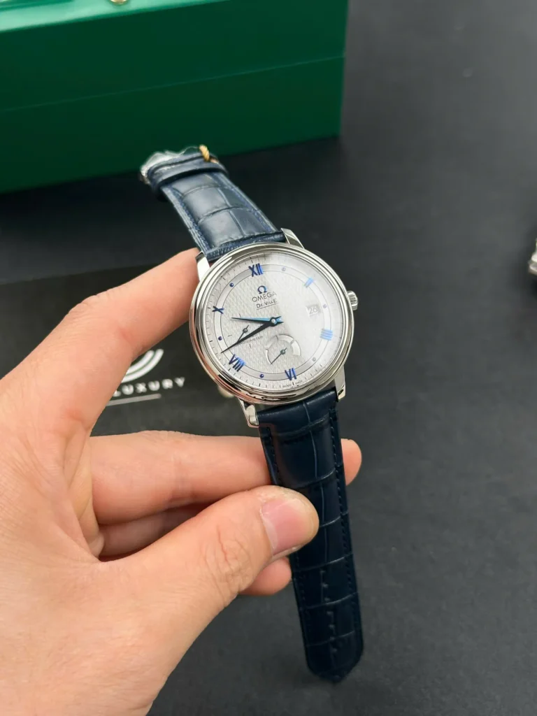 Super Clone Omega Steel — dial close-up
