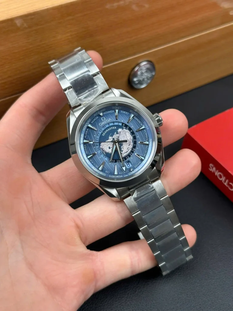 Super Clone Omega 43mm Steel — case and bezel