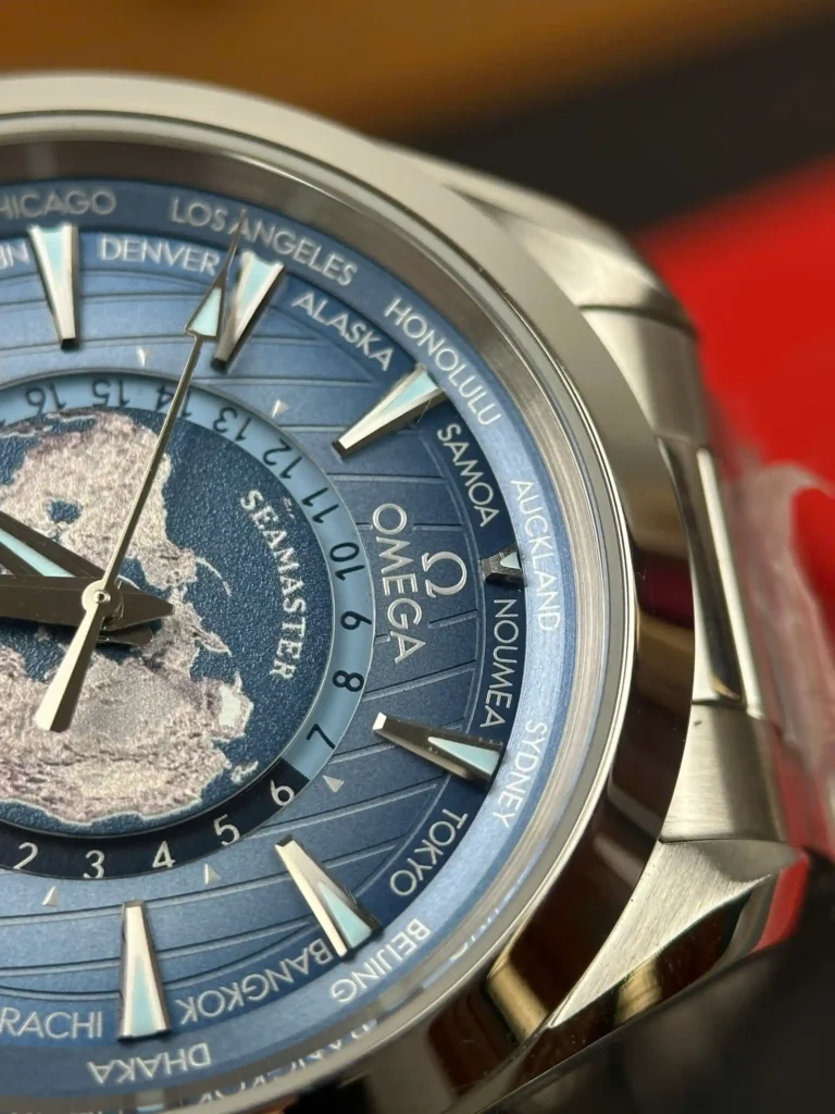 Super Clone Omega 43mm Steel — side profile