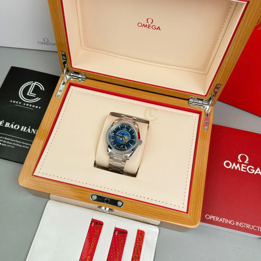 Super Clone Omega Seamaster Aqua Terra Co‑Axial Master Chronometer Gmt Worldtimer 220.10.43.22.03.001 43mm Steel — view 9