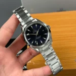 Super Clone Omega Seamaster Aqua Terra Master Co‑Axial 231.10.39.21.03.002 39mm Blue Dial – — bracelet detail