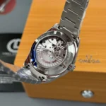 Super Clone Omega Seamaster Aqua Terra Master Co‑Axial 231.10.39.21.03.002 39mm Blue Dial – — on leather display