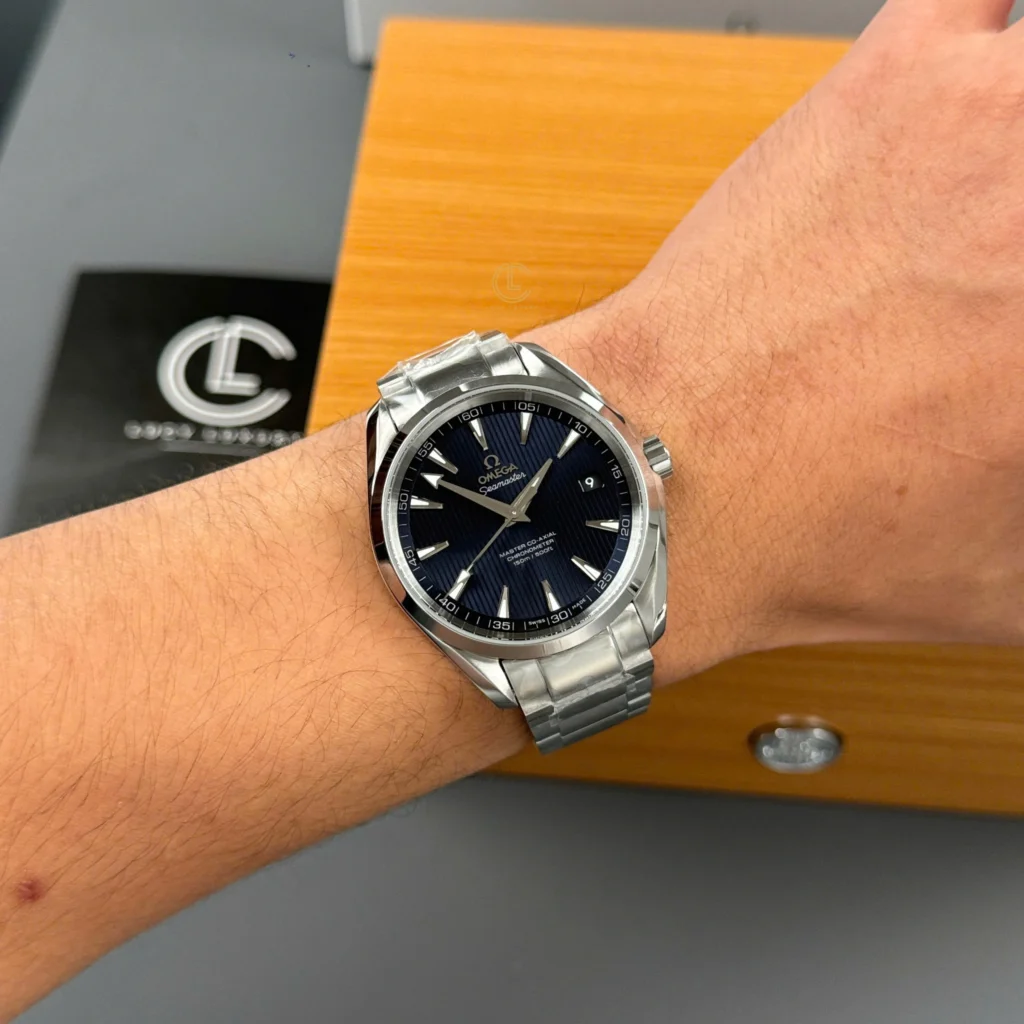 Super Clone Omega Seamaster Aqua Terra Master Co‑Axial 231.10.39.21.03.002 39mm Blue Dial – — view 9