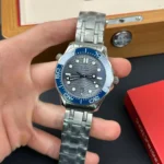 Super Clone Omega 42mm Steel — dial close-up