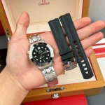 Super Clone Omega Seamaster Diver 300M 210.20.42.20.01.001 42mm Black Dial — dial close-up