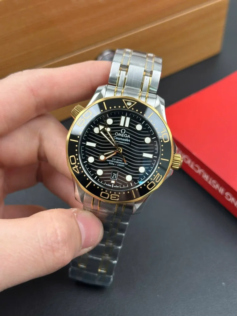 Super Clone Omega 42mm Steel — case and bezel