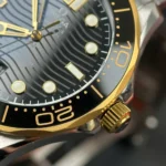 Super Clone Omega 42mm Steel — clasp and links