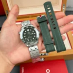 Super Clone Omega Seamaster Diver 300M 42mm Green Dial — dial close-up