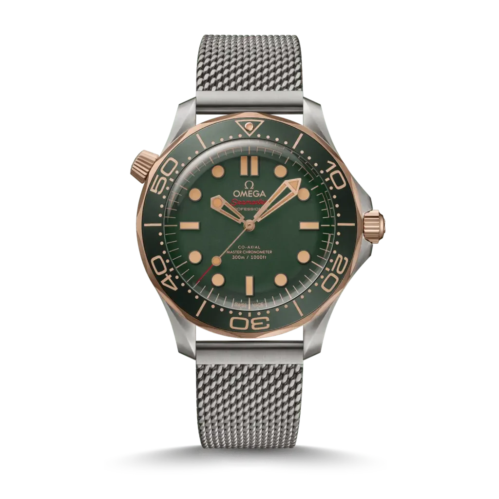 Super Clone Omega Seamaster Diver 300M “James Bond 007” 210.90.42.20.10.001 42MM Bronze Gold Titanium –