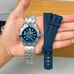 Super Clone Omega 42mm Steel — dial close-up