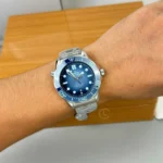 Super Clone Omega 42mm Steel — side profile