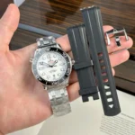 Super Clone Omega 42mm Steel — dial close-up