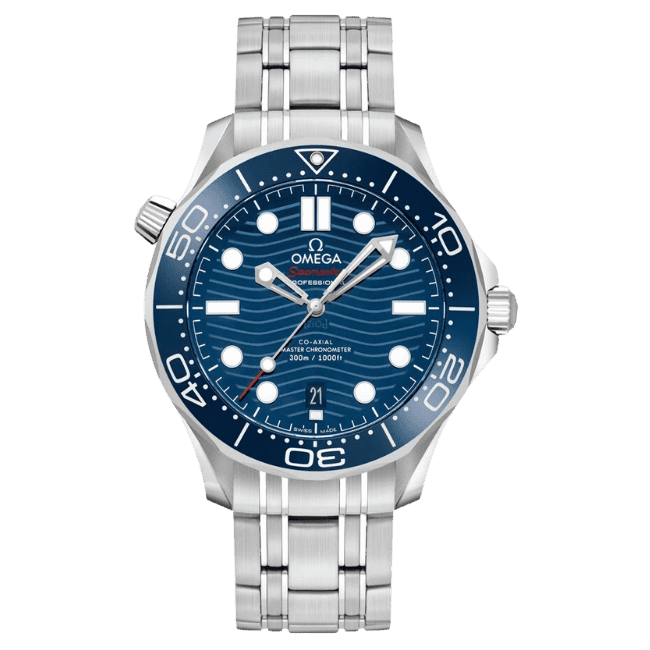 Super Clone Omega Seamaster Diver 300M Co‑Axial Master Chronometer 210.32.42.20.03.001 42mm Blue Dial