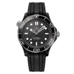 Super Clone Omega Seamaster Diver 300M Co‑Axial Master Chronometer 210.92.44.20.01.001 Black Dial Ceramic 42mm