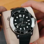 Super Clone Omega Seamaster Diver 300M Co‑Axial Master Chronometer 210.92.44.20.01.001 Black Dial Ceramic 42mm — side profile