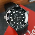 Super Clone Omega Seamaster Diver 300M Co‑Axial Master Chronometer 210.92.44.20.01.001 Black Dial Ceramic 42mm — clasp and links