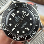 Super Clone Omega 42mm Steel — side profile