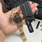Super Clone Omega 42mm Gold — dial close-up