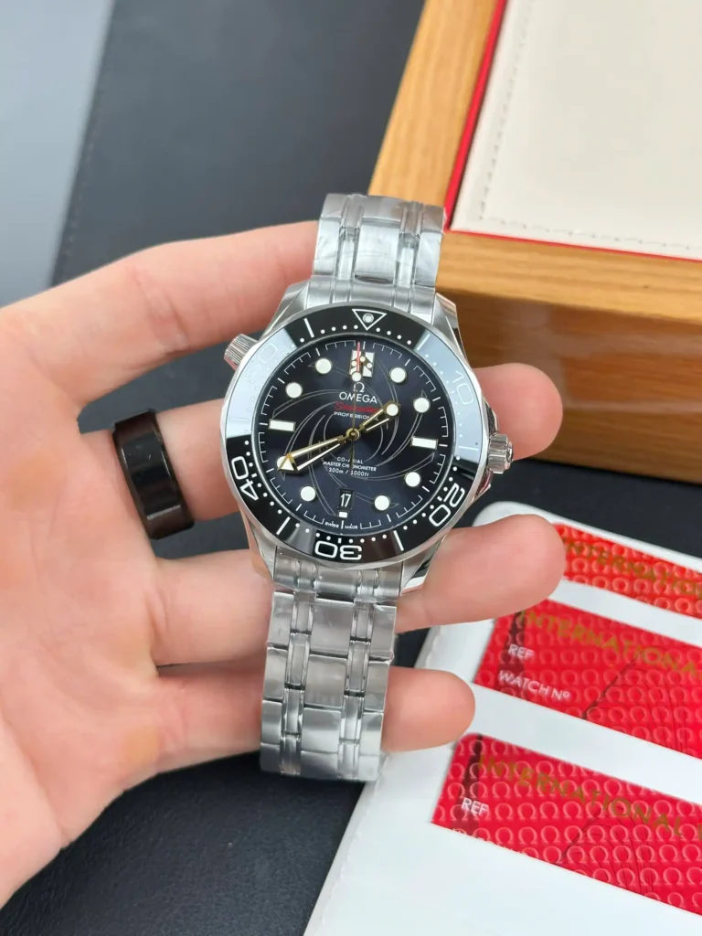 Super Clone Omega 42mm Steel — case and bezel