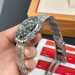Super Clone Omega 42mm Steel — movement / caseback view