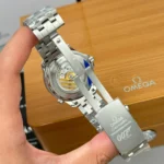 Super Clone Omega 41mm Steel — movement / caseback view