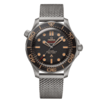 Super Clone Omega Seamaster Diver “James Bond 007 Edition” 42mm Black Dial Titanium