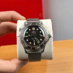 Super Clone Omega Seamaster Diver “James Bond 007 Edition” 42mm Black Dial Titanium — case and bezel