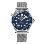 Super Clone Omega Seamaster Diver James Bond 60th Anniversary 210.30.42.20.03.002 42mm Blue Dial Steel
