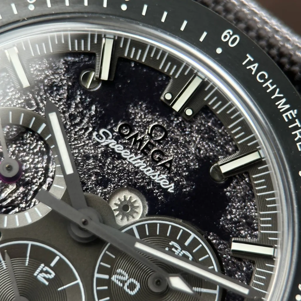 Super Clone Omega Steel — movement / caseback view