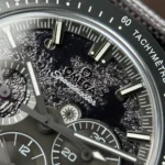 Super Clone Omega Steel — movement / caseback view