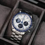 Super Clone Omega Speedmaster 50th Anniversary Co-Axial Chronometer Chronograph 310.32.42.50.02.001 42mm “Silver Snoopy Award” — dial close-up