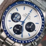 Super Clone Omega Speedmaster 50th Anniversary Co-Axial Chronometer Chronograph 310.32.42.50.02.001 42mm “Silver Snoopy Award” — side profile
