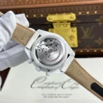 Super Clone Omega Speedmaster Dark Side of The Moon White Side of the Moon 311.93.44.51.04.002 44.25 White Ceramic – — movement / caseback view