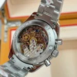 Super Clone Omega Speedmaster Moon Watch 310.30.42.50.04.001 42mm White Dial — on leather display