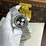 Super Clone Omega Steel — dial close-up