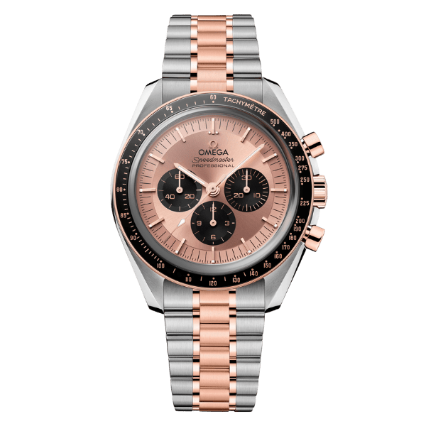 Super Clone Omega Speedmaster Moonwatch Professional 310.20.42.50.99.001 42mm Demi Rose Gold