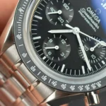 Super Clone Omega Steel — dial close-up