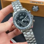 Super Clone Omega Steel — movement / caseback view