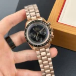 Super Clone Omega 42mm Steel — dial close-up