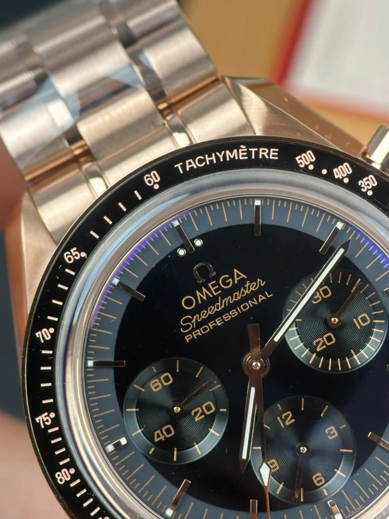 Super Clone Omega 42mm Steel — side profile