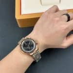 Super Clone Omega 42mm Steel — clasp and links
