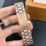 Super Clone Omega 42mm Steel — movement / caseback view