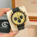 Super Clone Omega Speedmaster Moonwatch Professional 310.63.42.50.01.001 42mm Yellow Gold — dial close-up