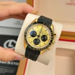 Super Clone Omega Speedmaster Moonwatch Professional 310.63.42.50.01.001 42mm Yellow Gold — case and bezel