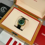 Super Clone Omega Speedmaster Moonwatch Professional 42mm 310.63.42.50.10.001 Green Dial Yellow Gold — view 9